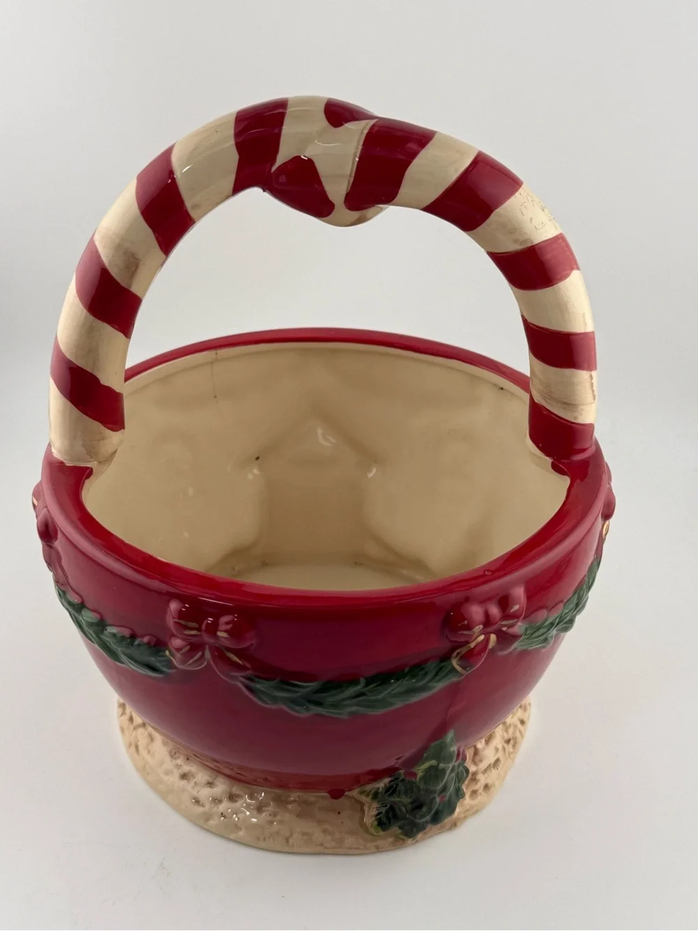 Vintage Christmas Ceramic Bowl